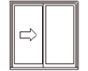 Vinyl 2 Wide Sliding Window